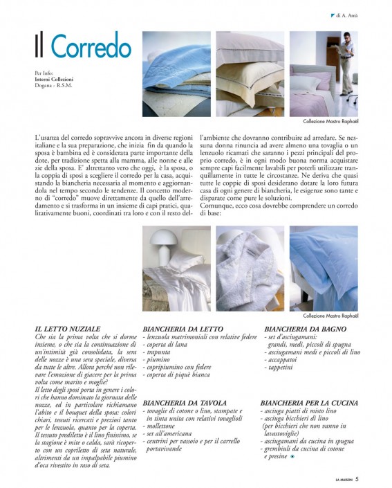 Il Corredo Il Corredo