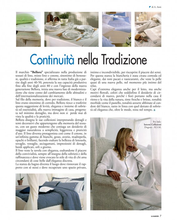 Continuità nella Tradizione Continuità nella Tradizione