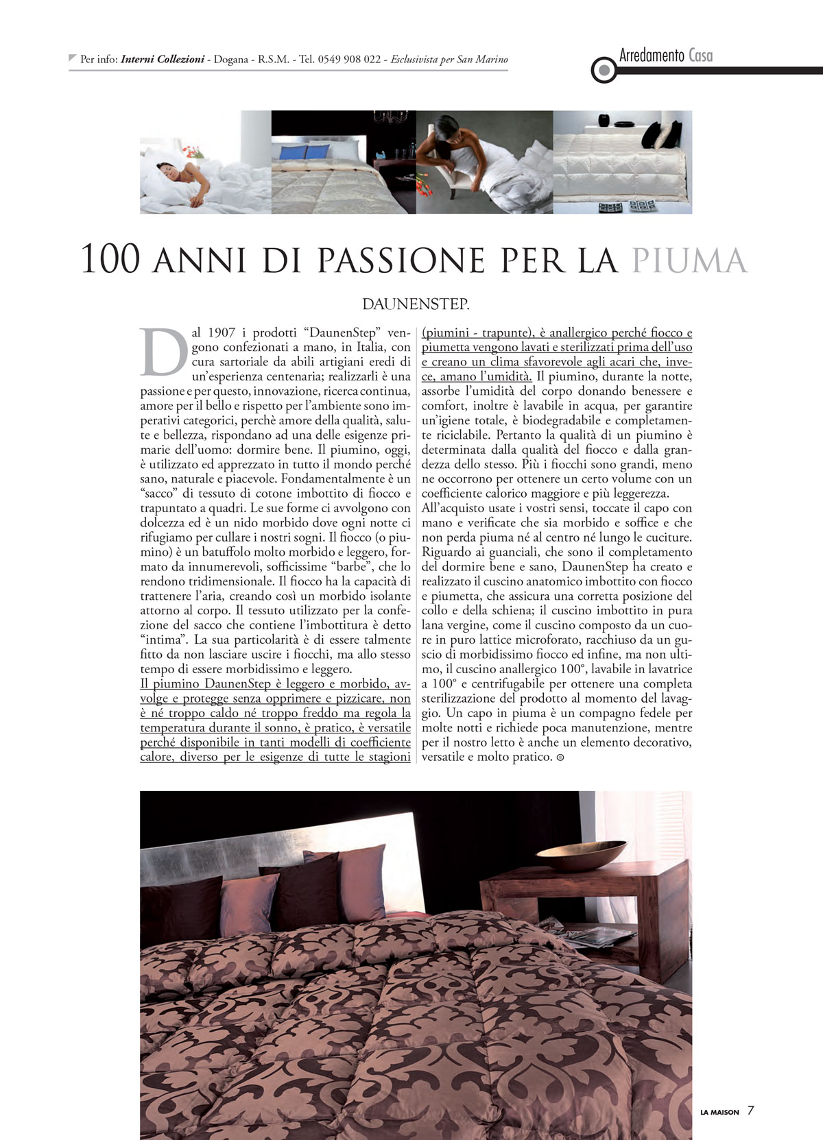 Daunenstep: 100 anni di passione per la piuma