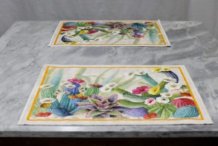 Set 2 Tovagliette Mymat Kactus Tessitura Toscana Telerie