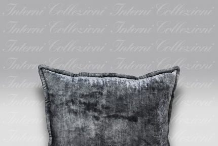 Cuscino Tiziano velluto grigio scuro Mastro Raphael