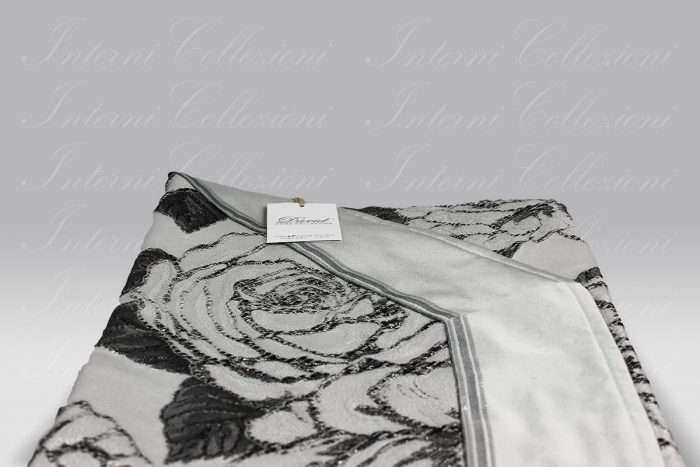 Copriletto Rose nero David Home Collection