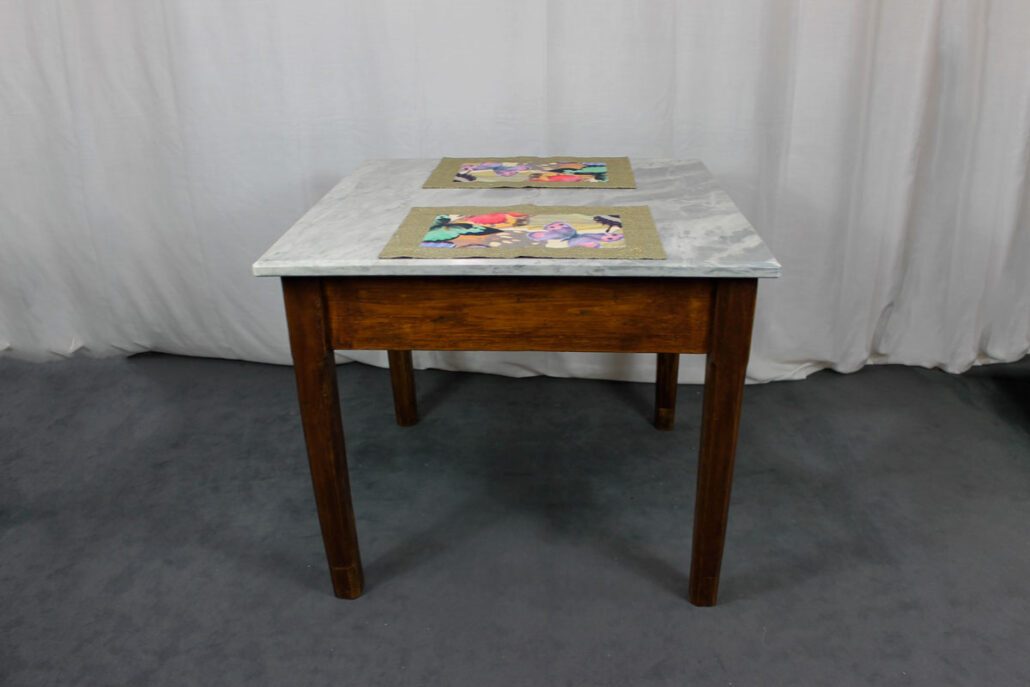 Set 2 Americani Butterfly marrone Borbonese