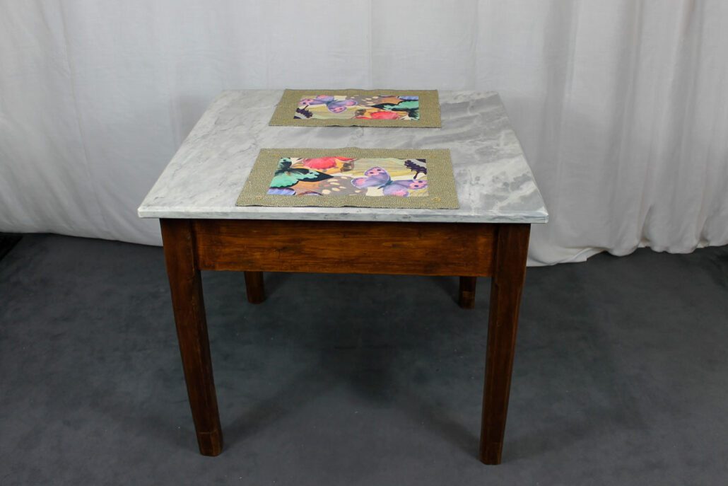 Set 2 Americani Butterfly marrone Borbonese