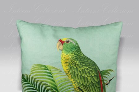 Cuscino Parrot and Palm Azure John Derian