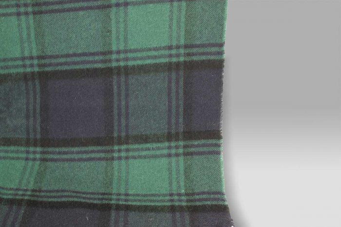 Plaid 135x180 Lambswool blu-verde Cecchi e Cecchi