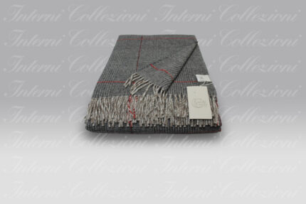 Plaid Scozia grigio-rosso Cecchi e Cecchi Agolab