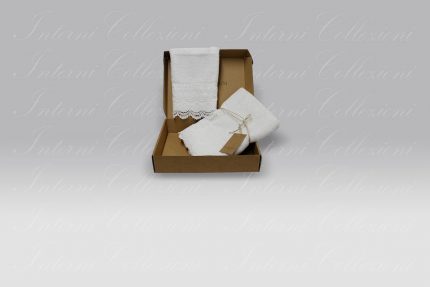 Coppia Asciugamani Corsetto bianco vintage Opificio dei Sogni
