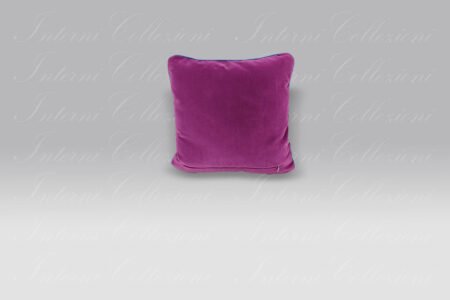Cuscino Velluto ricamo Ape lurex rosa-violetto Mastro Raphael