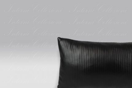 Cuscino Paris A ecopelle nero Bagnaresi Casa