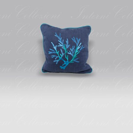 Cuscino Corallomania blu Mastro Raphael