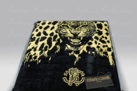Telo Doccia Wild Jaguar senape Roberto Cavalli