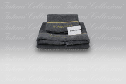 Coppia Spugna Fine op grigio ferro Borbonese