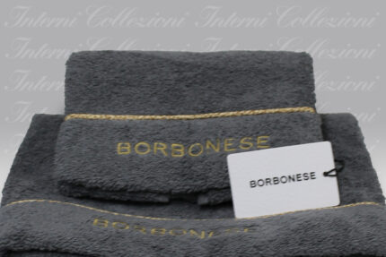 Coppia Spugna Fine op grigio ferro Borbonese