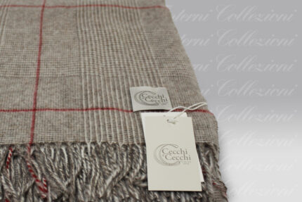 Plaid Scozia beige-rosso Cecchi e Cecchi Agolab