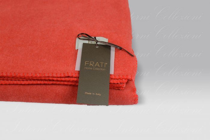 Plaid Soft Cotton pile rosso Frati Home
