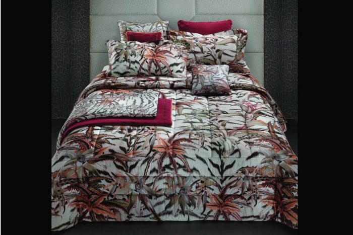 Quilt Flores Tigresse pink Roberto Cavalli