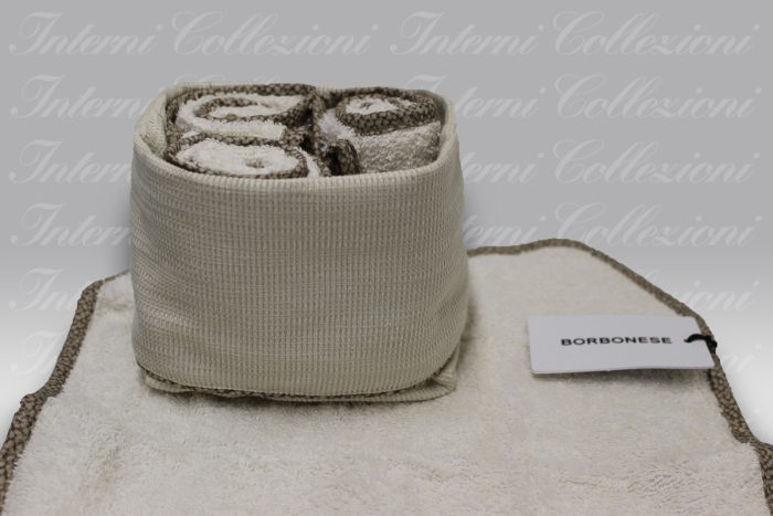 Set 4 Lavette + Basket Lounge avorio Borbonese