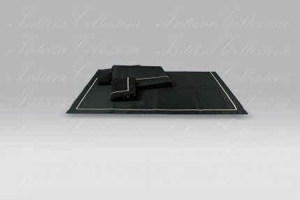 Completo Lenzuola F12 nero bacchettina oro Dea