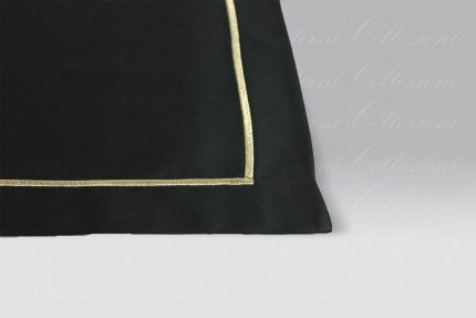 Completo Lenzuola F12 nero bacchettina oro Dea