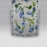 Plaid lino Kawana Cobalt Designers Guild