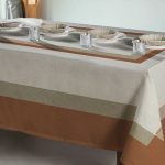 Tovaglia Metropolis cognac Borbonese