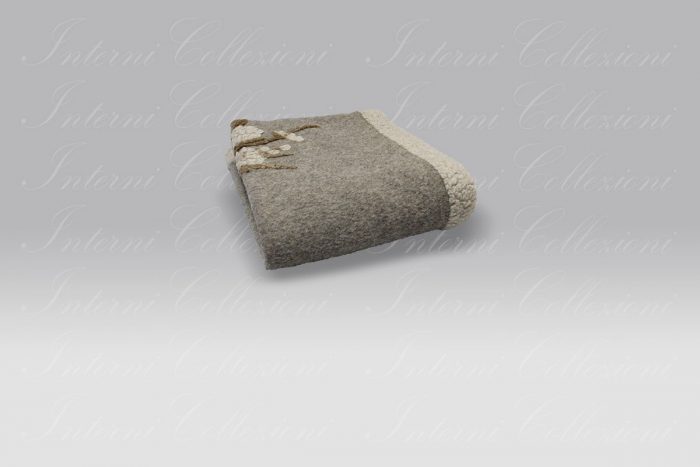 Plaid Boiled Wool Happy Deer panna Frati Home