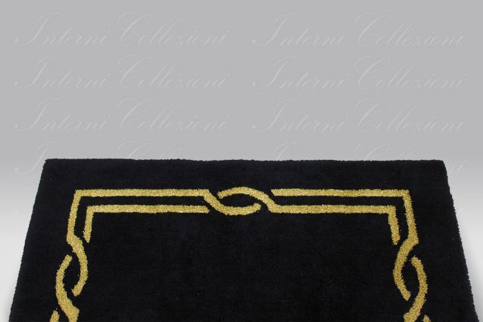 Tappeto Cross nero-oro Habidecor