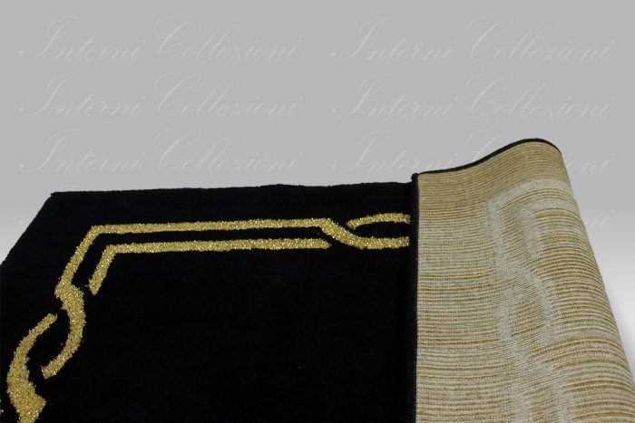 Tappeto Cross nero-oro Habidecor