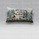 Cuscino Christmas Village verde Casa Anversa