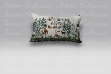 Cuscino Christmas Village verde Casa Anversa