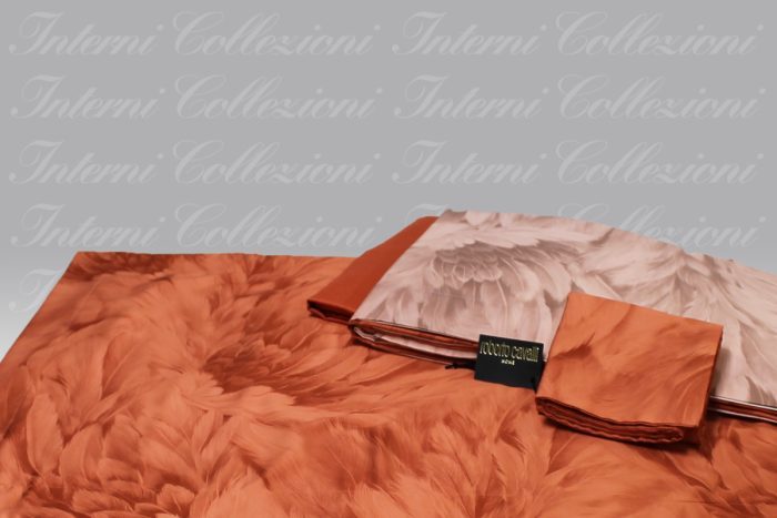 Completo Letto Feathers coral Roberto Cavalli