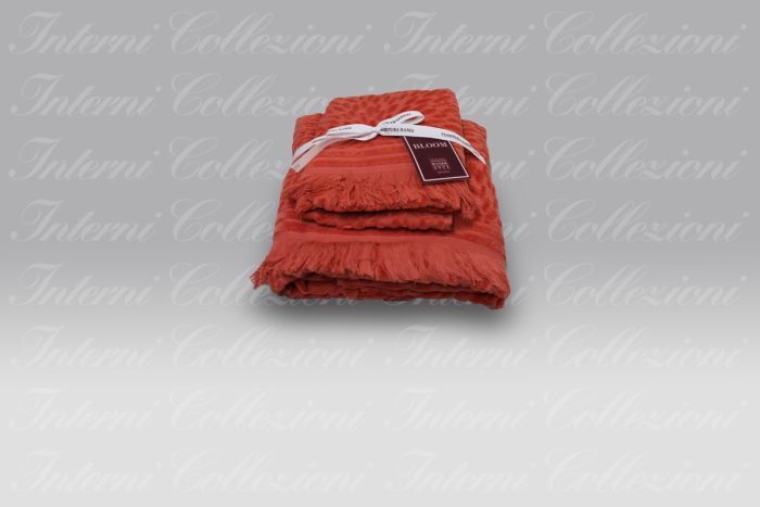Set Spugna Petali corallo Tessitura Randi