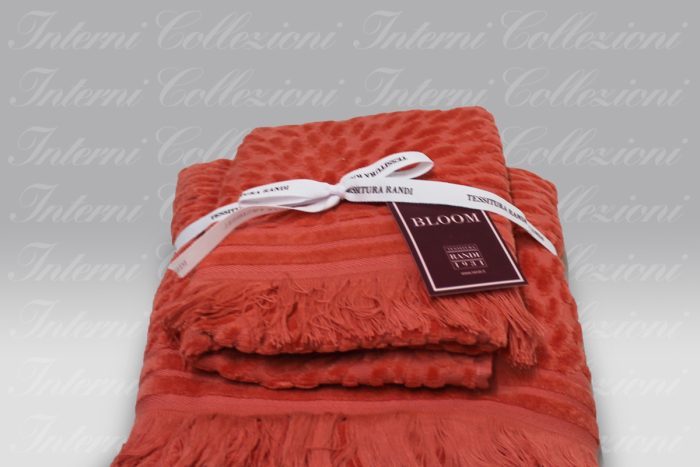 Set Spugna Petali corallo Tessitura Randi