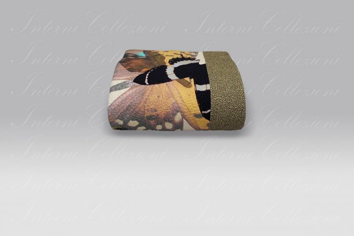 Copriletto Butterfly marrone Borbonese