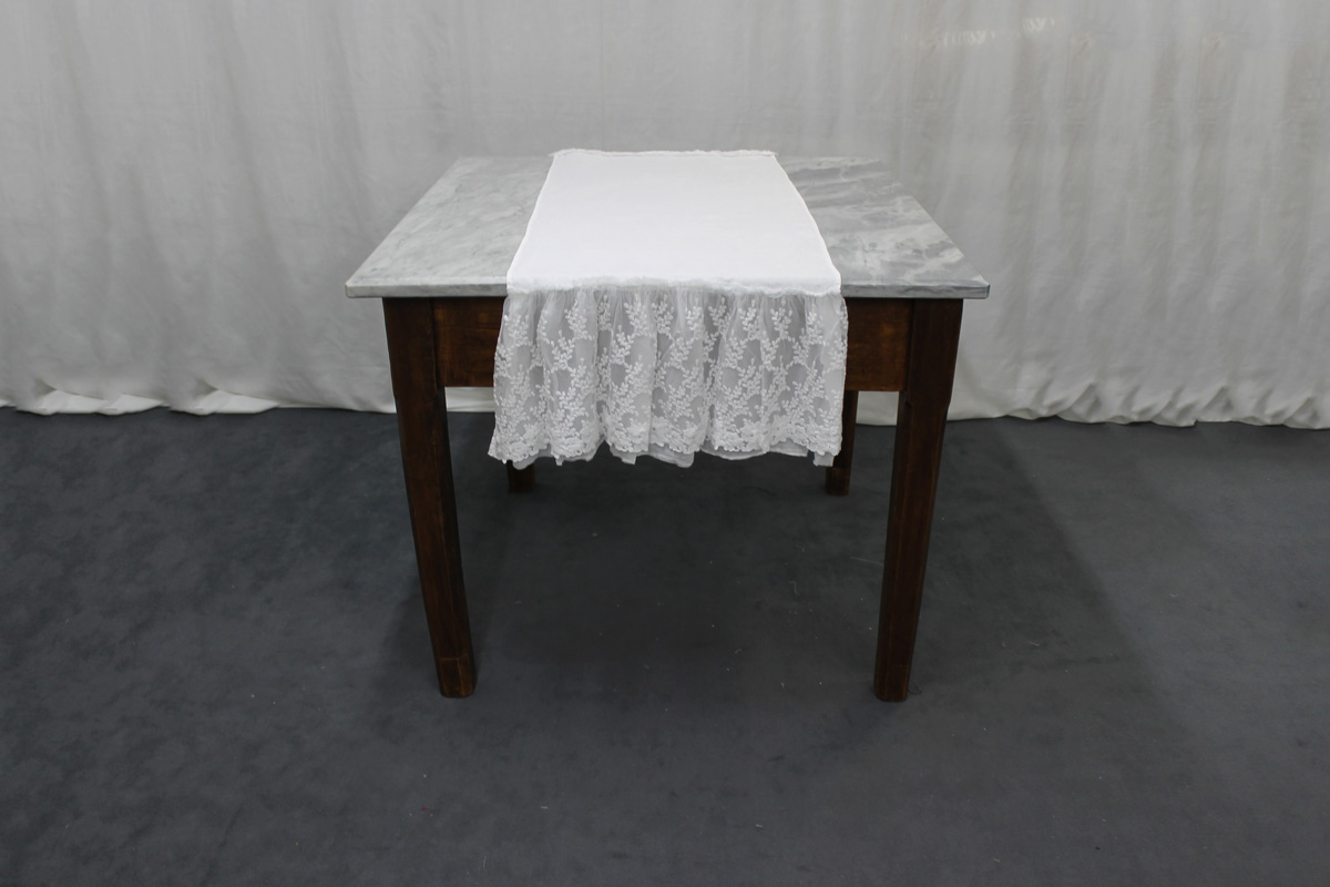 Runner Giselle bianco Opificio dei Sogni (1) Runner Giselle bianco Opificio dei Sogni