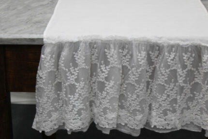 Runner Giselle bianco Opificio dei Sogni