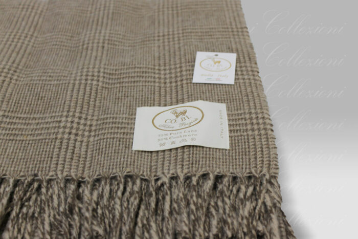 Plaid Glenn brown Co.Bi. - Copertificio Biellese