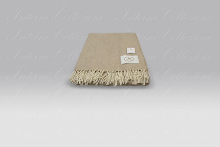 Plaid Thomas beige Copertificio Biellese