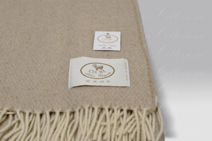 Plaid Thomas beige Copertificio Biellese