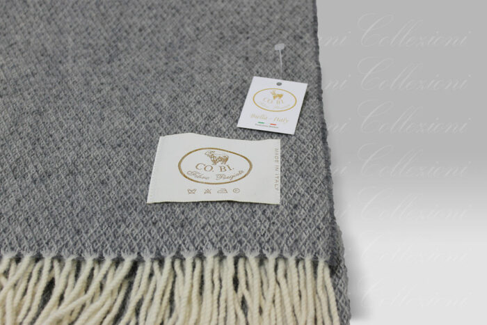 Plaid Thomas grigio Co.Bi. - Copertificio Biellese