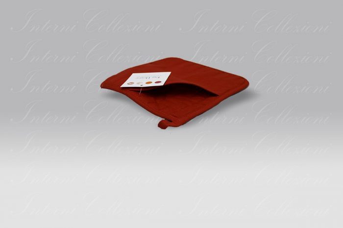 Presina con tasca Minimal rosso candeggiabile Tag House