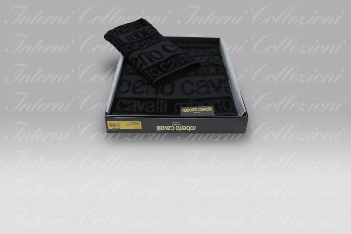 Set Spugna Written black Roberto Cavalli