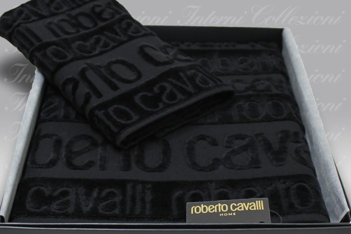 Set Spugna Written black Roberto Cavalli