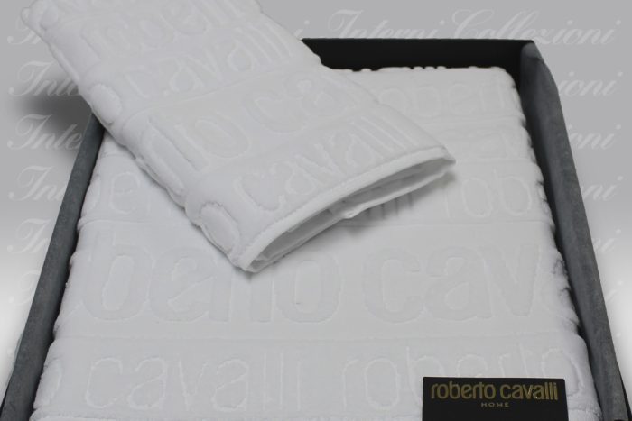 Set Spugna Written white Roberto Cavalli