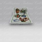 Canovaccio Teabreak green Tessitura Toscana Telerie