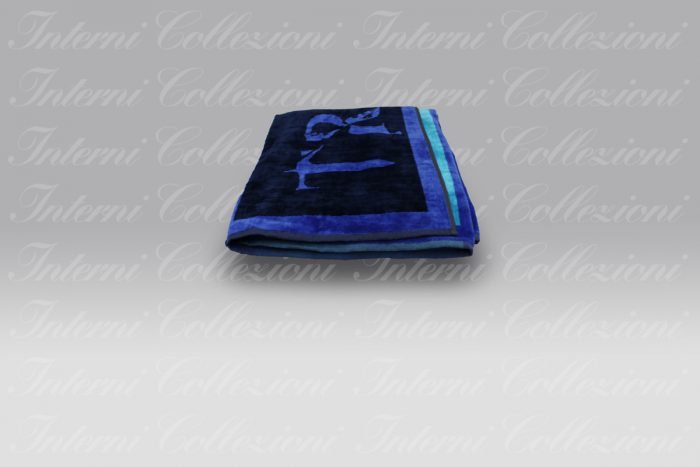 Telo Mare Stripes blu Trussardi