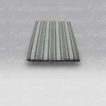 Lenzuolo Sopra Melange rigato 7433 verde Bossi Casa