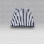 Lenzuolo Sopra Melange rigato 7435 azzurro Bossi Casa