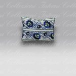 Cuscino Enamel Flower indigo Designers Guild